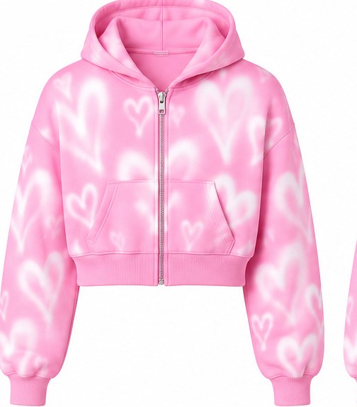 Crop Zip Hoodie — SS25